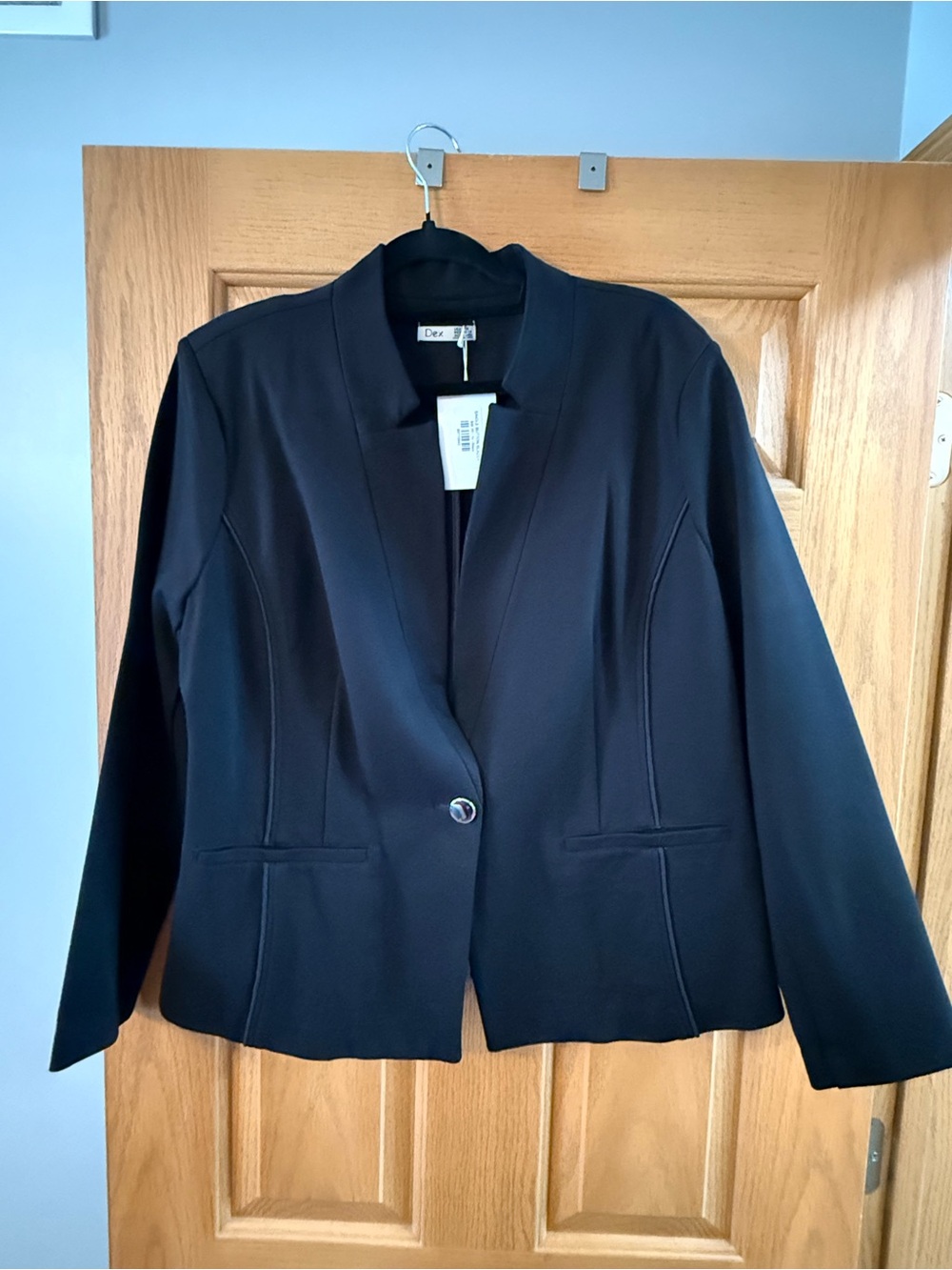 Dex Black Women's Single-Button Minimalist Blazer